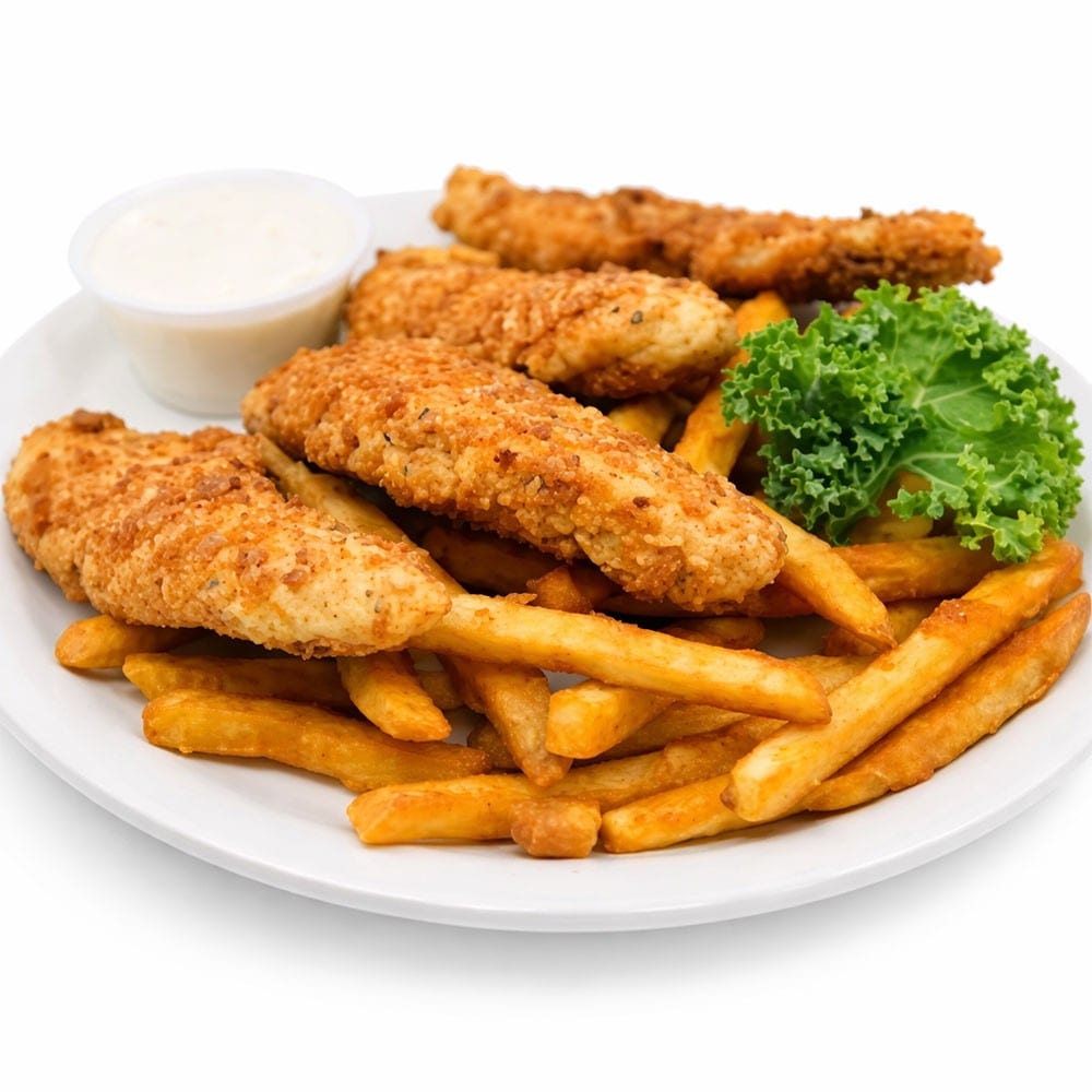 Hand Battered Chicken Tenders Platter.