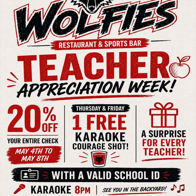 TEACHER APPRECIATION WEEK!